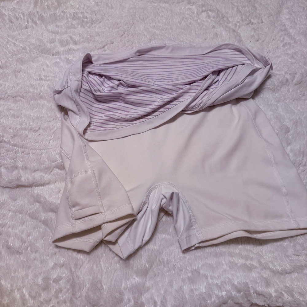 PETER MILLAR Women's Laura Wrap Painted Golf Skort White/Purple SIZE LARGE - Picture 5 of 12